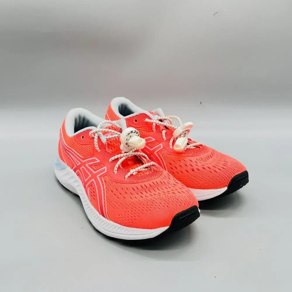 ASICS Shoes Girls 1 Red Mesh Gel-Excite 8 Running Athletic Casual Sneakers